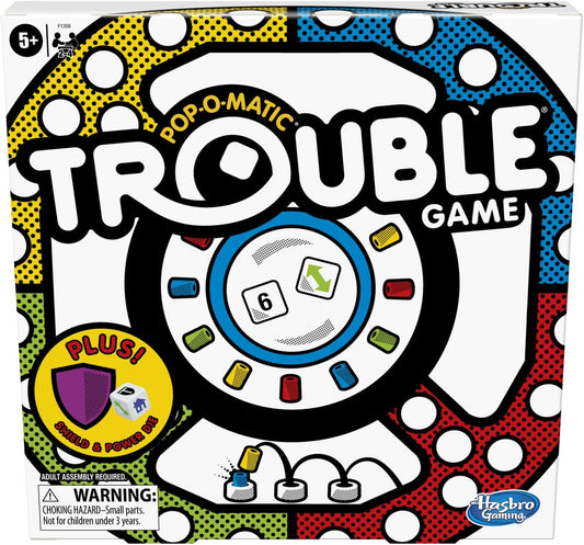 Hasbro_Gaming_Trouble_Board_Game,_Includes_Bonus_Power_Die_and_Shield,_Family_Game_for_2-4_Players,_Ages_5_and_Up_(Amazon_Exclusive)