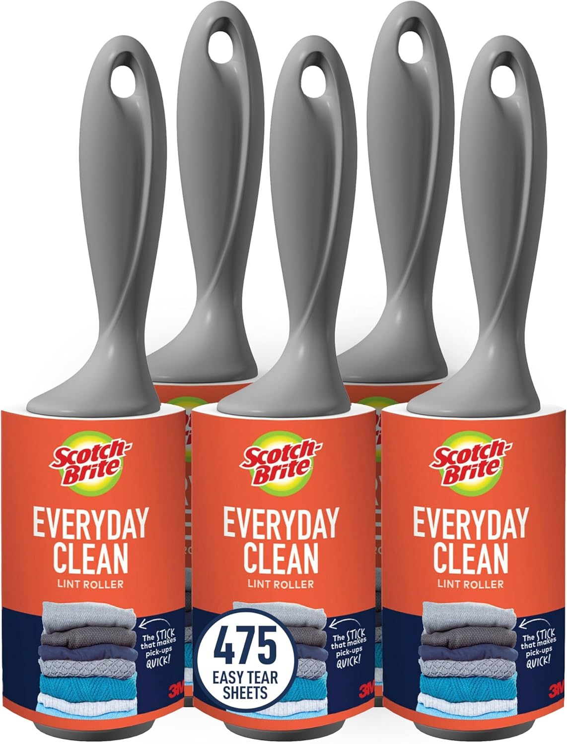 Scotch-Brite_Everyday_Clean_Lint_Roller,_Lint_Roller_for_Pet_Hair,_Clothing,_Furniture_and_More,_5_Lint_Rollers,_95_Sheets/Roller,_475_Sheets_Total,_Lint_Remover_for_Clothes,_Pet_Hair_Removal