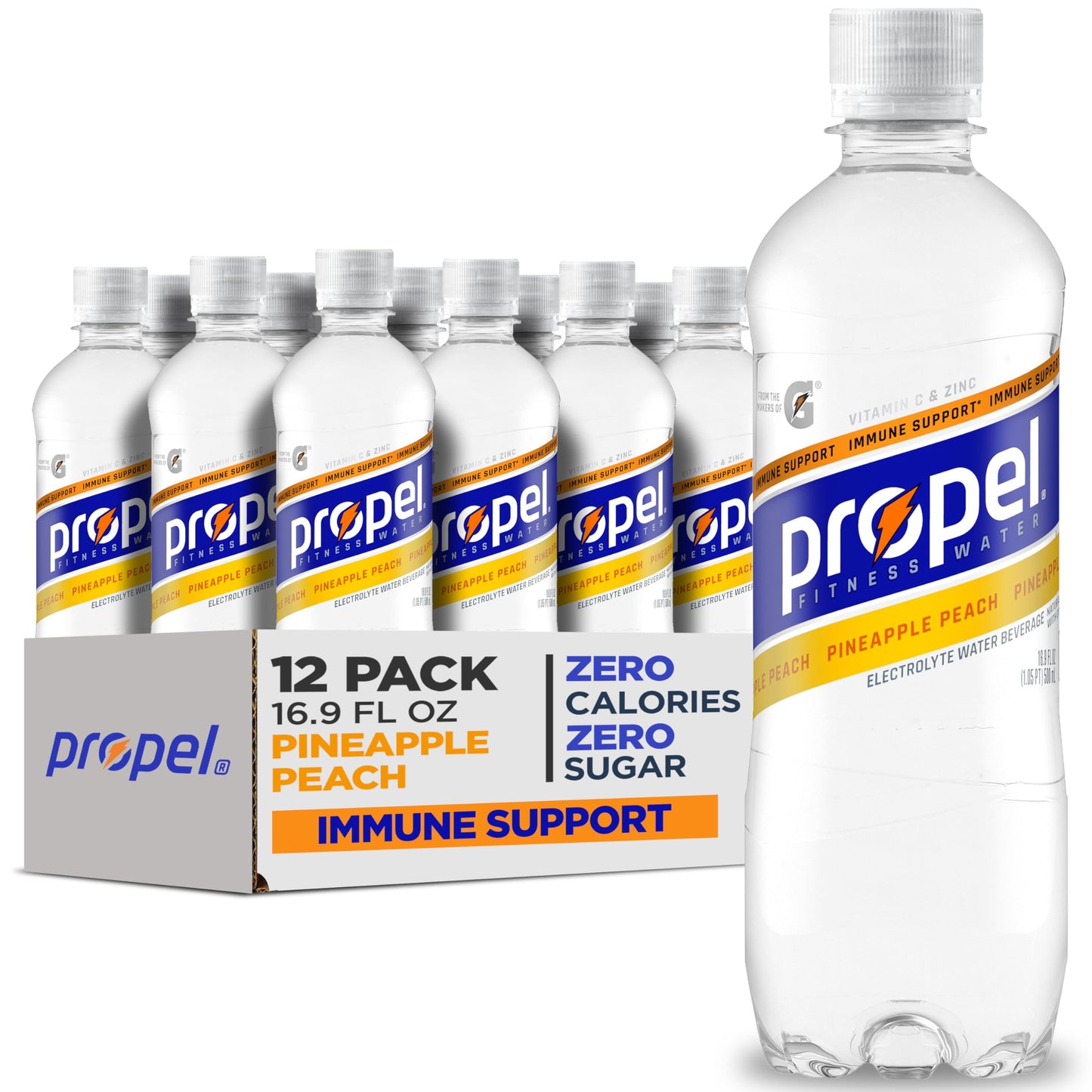 Pineapple Peach - 16.9 Fl Oz (Pack of 12)