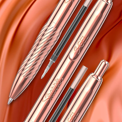 Sharpie_S-Gel,_Gel_Pen,_Copper_Metal_Body,_Medium_Point_(0.7mm),_Black_Ink,_Includes_2_Pens_and_2_Additional_Ink_Refills