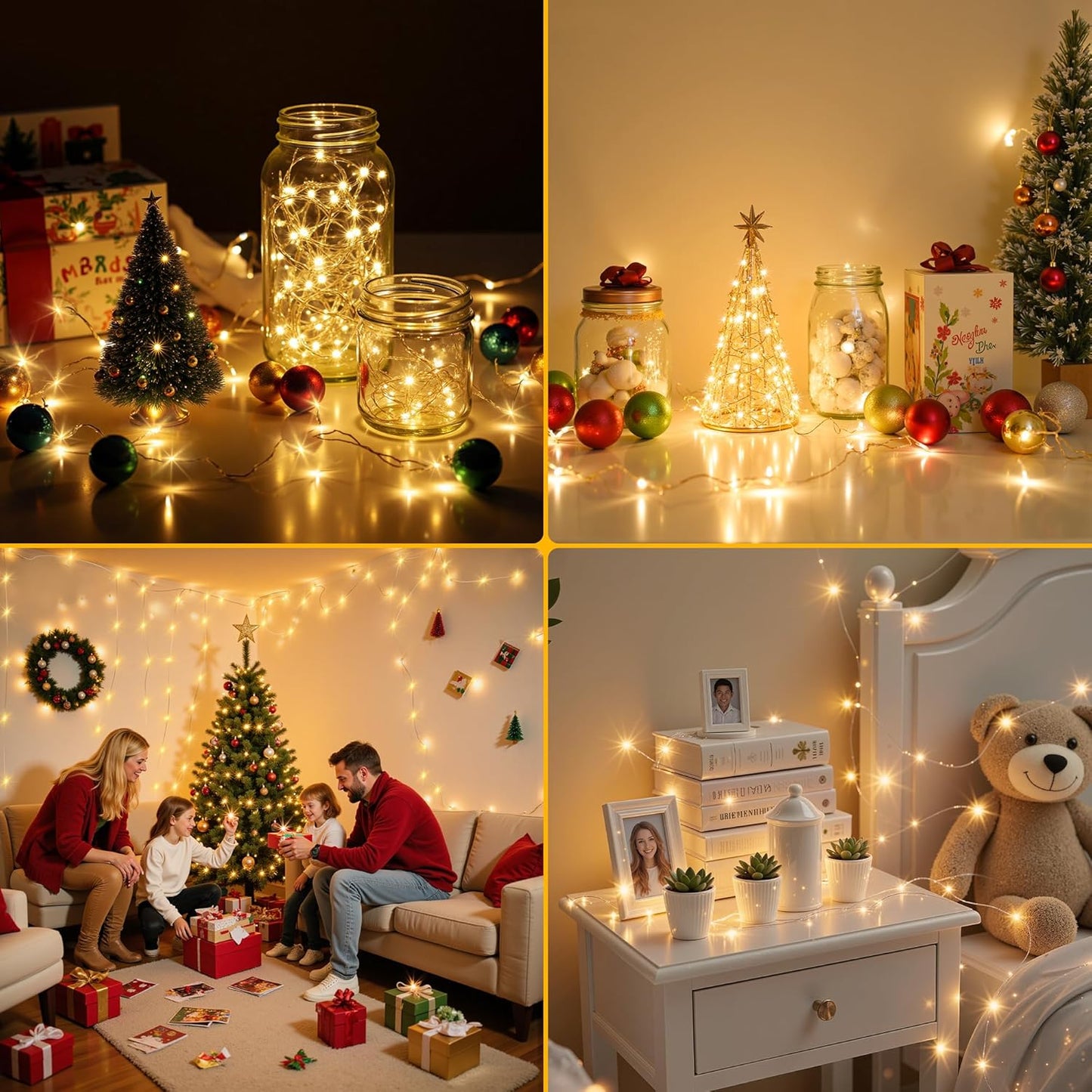 Mlambert_LED_Fairy_Lights_Battery_Operated_with_Timer,_Rechargeable_Mini_Twinkle_Lights_for_Christmas_Decor,_Holiday_Party,_32.8FT(16.4x2),_Warm_White