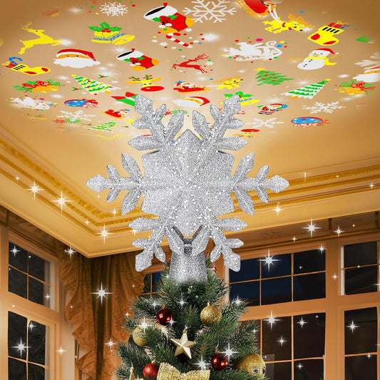 Christmas_Tree_Topper_Lighted_with_6_Projection_Slides,_PliMook_Snowflake_Christmas_Tree_Topper_LED_Rotating_3D_Lighted_Tree_Toppers_Glitter_Tree_Topper_Projector_for_Christmas_Tree(Silver)