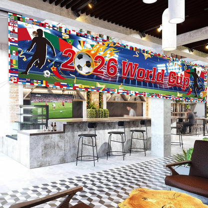 World_Cup_Banner_for_2026_International_Flags_Decorations_Around_The_World_Cup_Backdrop_118×20Inch_World_Map_Trophy_Photo_Backdrop_Cloth_for_Soccer_Party,_Bar,_Home_(Blue)