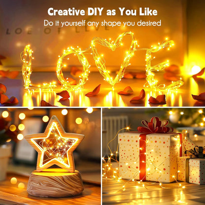 Minetom_Fairy_Lights_Plug_in,_LEDs_Waterproof_Silver_Wire_Firefly_Lights,_Adaptor_Included,_Starry_String_Lights_for_Wedding_Indoor_Outdoor_Christmas_Patio_Garden_Decoration