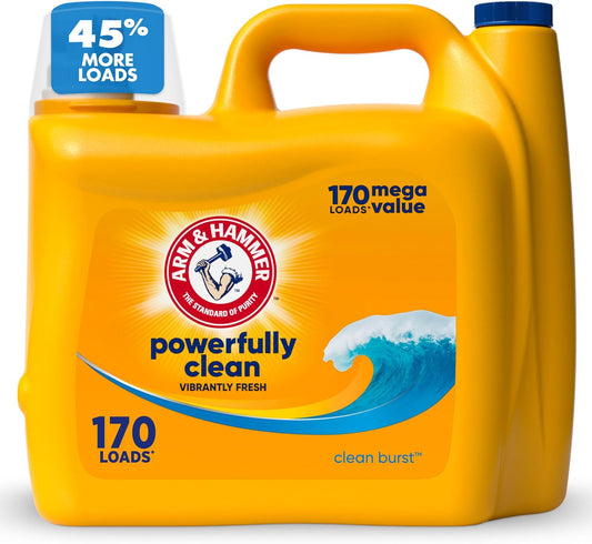 ARM_&_HAMMER_Liquid_Laundry_Detergent,_Clean_Burst_Fresh,_170_fl_oz,_170_Loads