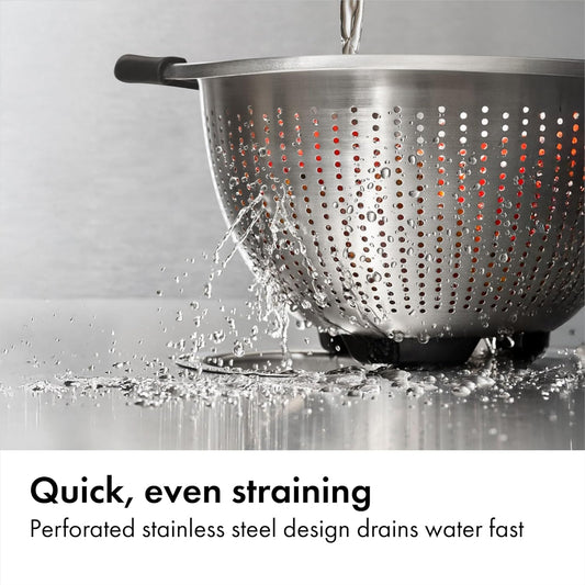 OXO_Good_Grips_Stainless_Steel_Colander,_5_qt._Capacity,_Strainer_with_Non-Slip_Handles,_Kitchen_Colander_for_Pasta_and_Vegetables,_Nesting_Stainless_Steel_Strainer_and_Sieve