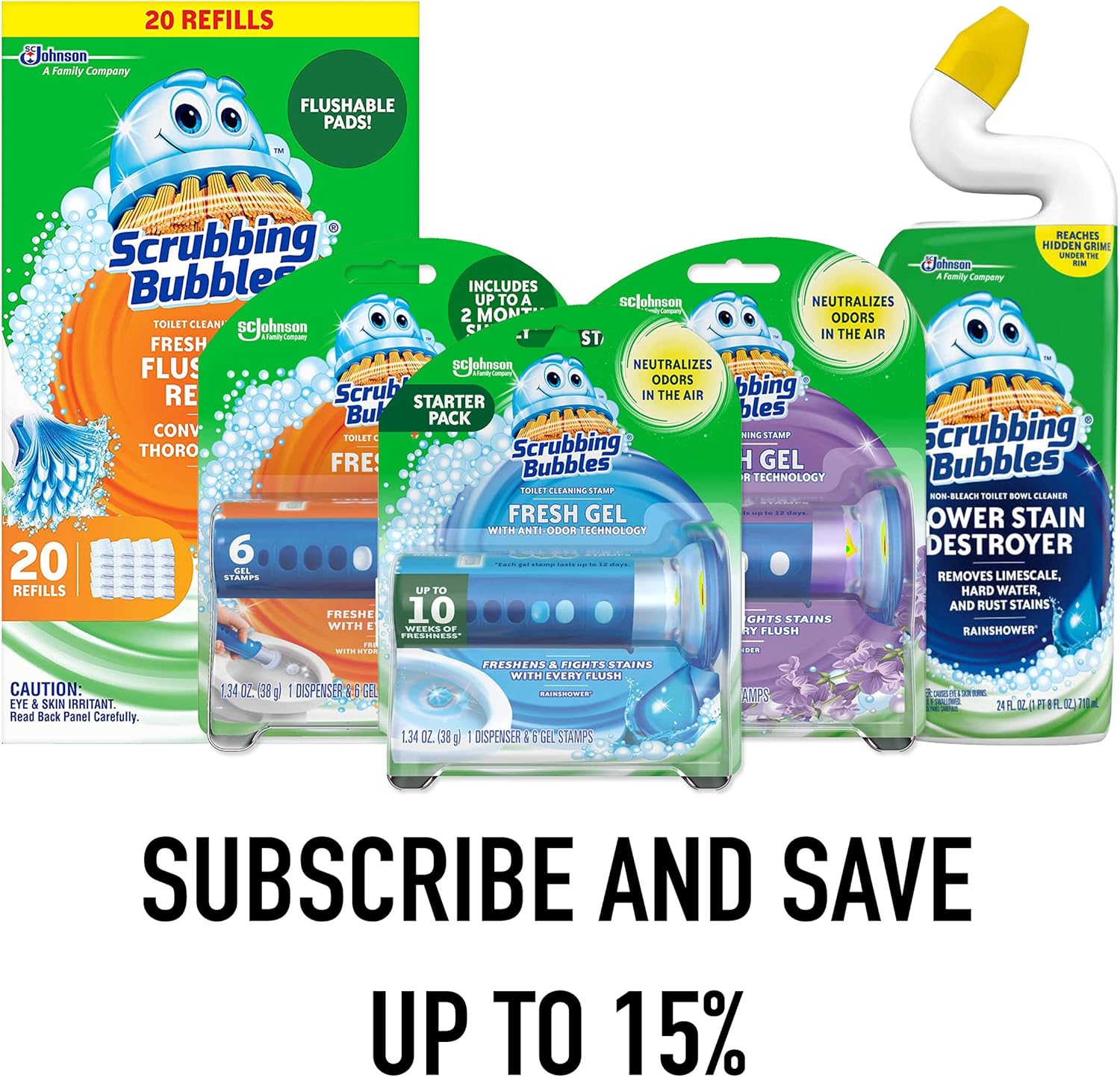 Scrubbing_Bubbles_Fresh_Gel_Toilet_Bowl_Cleaning_Stamps,_Helps_Keep_Toilet_Clean_and_Helps_Prevent_Limescale_&_Rings,_Lavender_Scent,_1_Dispenser_with_6_Fresh_Gel_Stamps