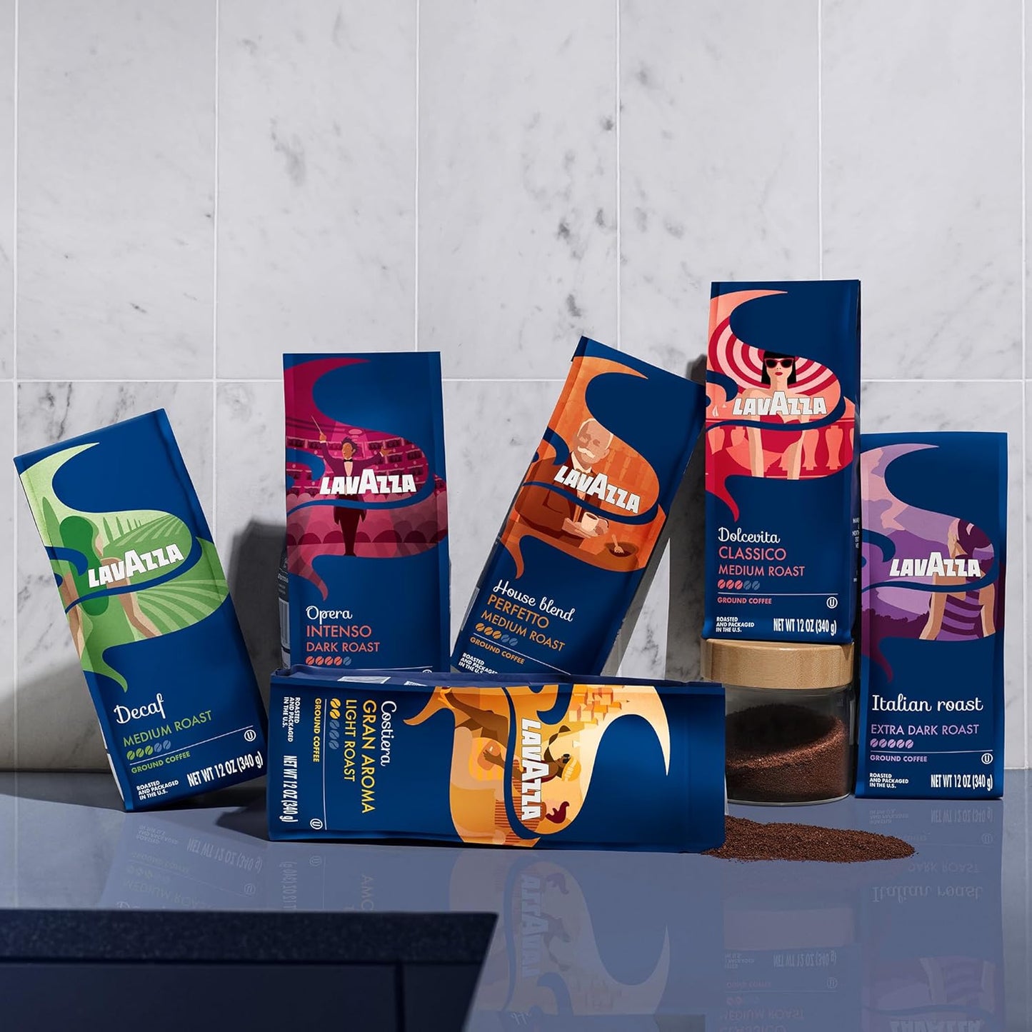 Lavazza_Decaf_Ground_Coffee,_Medium_Roast,_100%_Arabica,_12_oz_Bag_(Pack_of_1)