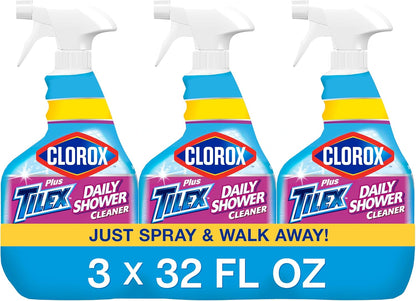 Clorox_Plus_Tilex_Daily_Shower_Cleaner,_32_Fluid_Ounce_Spray_Bottle,_Pack_of_3