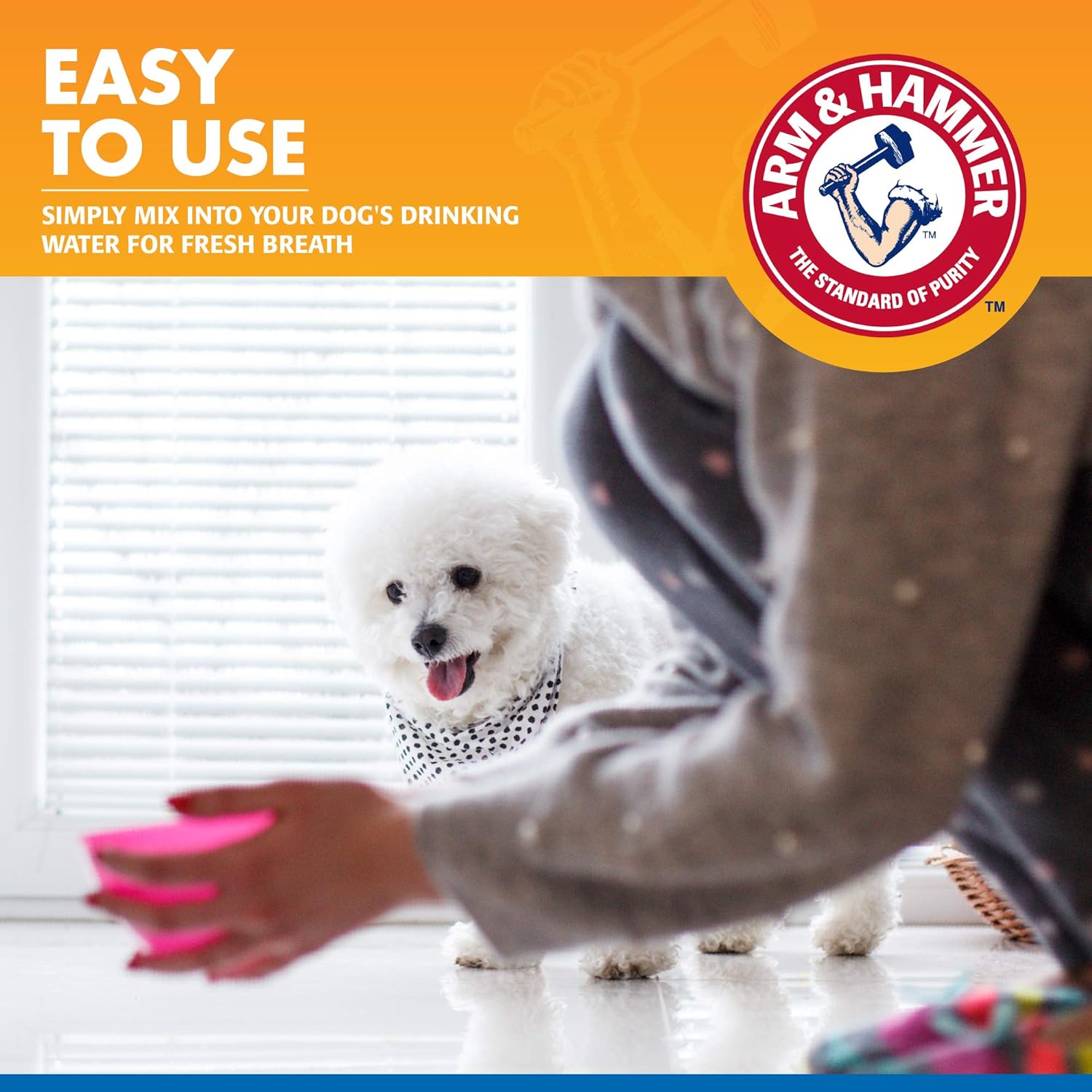 Arm_&_Hammer_Clinical_Care_Dental_Rinse_for_Adult_Dogs,_Odorless_Flavorless_Water_Additive_for_Daily_Plaque,_Tartar,_and_Bad_Breath_Control,_Baking_Soda_Enhanced_Formula,_16_Fl_Oz