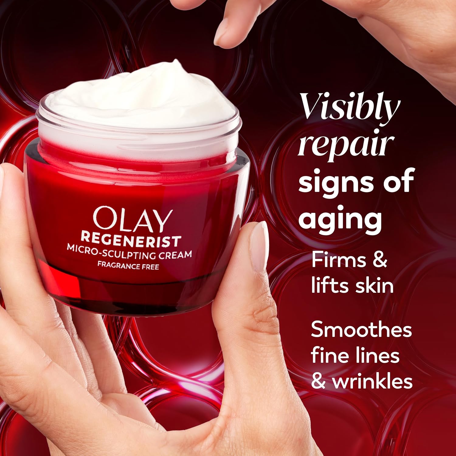 Olay_Face_Moisturizer,_Regenerist_Micro-Sculpting_Cream_for_Women,_Fragrance-Free_-_Anti-Aging,_Anti-Wrinkle,_Firming_Skin_Care_-_Triple_Collagen_Cream,_Peptide,_Hyaluronic_Acid,_Niacinamide,_2.6oz