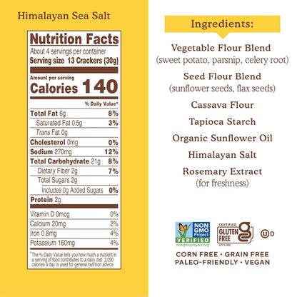 Simple_Mills_Veggie_Pita_Crackers,_Himalayan_Salt_-_Gluten_Free,_Vegan,_Healthy_Snacks,_Paleo_Friendly,_4.25_Ounce_(Pack_of_1)