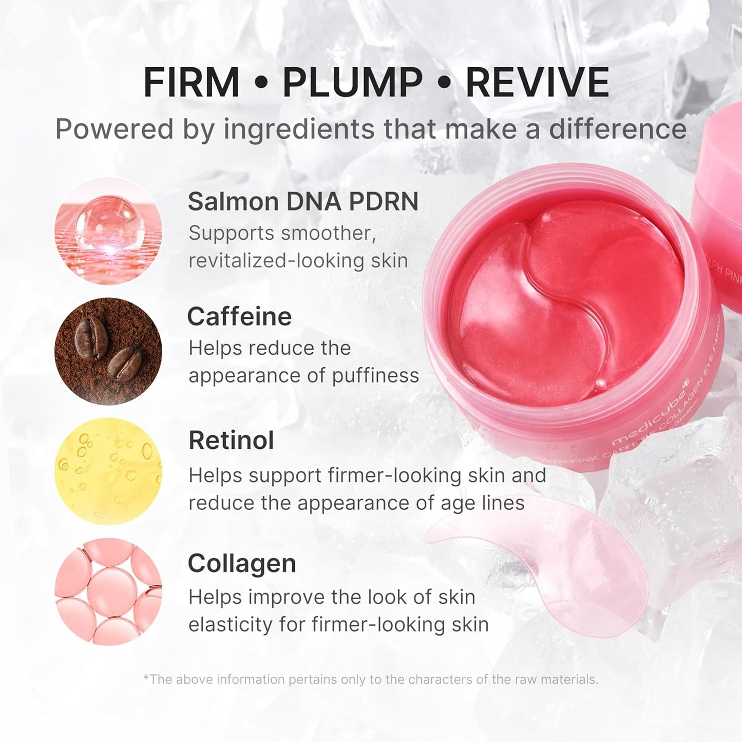 medicube_PDRN_Caffeine_Collagen_Eye_Patch_|_Gel_Eye_Patches_for_the_appearance_of_Dark_Circles,_Undereye_Bags_|_Firming,_Age-Defying_Care_with_Retinol,_Collagen_|_Korean_Skincare_|_30_Pairs