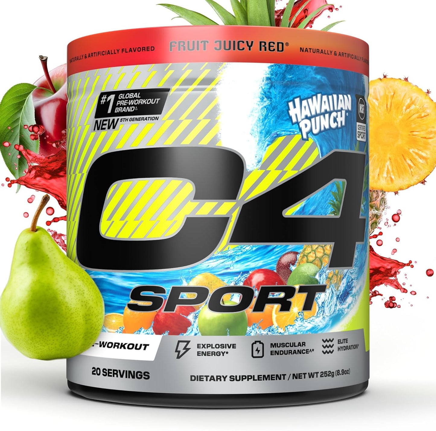 C4_Sport_Pre_Workout_Powder_-_NSF_Certified_for_Sport_-_Elite_Hydration_-_200mg_Caffeine_+_Creatine_+_Beta-Alanine_-_Electrolytes_and_Energy_Supplement_-_Hawaiian_Punch,_20_Servings
