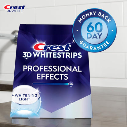 Crest_3D_Whitestrips_Professional_Effects_+_LED_Light_–_Teeth_Whitening_Kit,_1_Light_+_20_Treatments,_Each_with_1_Upper/1Lower,_40_Strips_–_Crest_3DWhite_Teeth_Whitening_Strips
