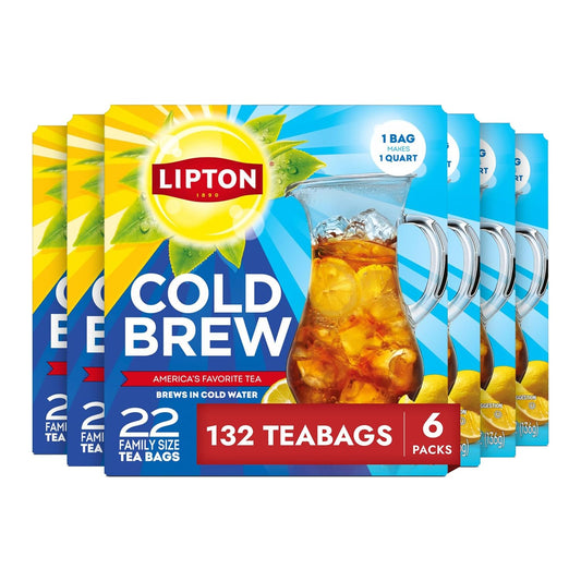 Lipton_Cold_Brew_Black_Tea_Bags_Family_Size_6-Pack_132_Total_Bags_Rainforest_Alliance_Certified_Iced_Tea_Bags_for_Smooth_Crisp_Refreshing_Cold_Brewing_Experience