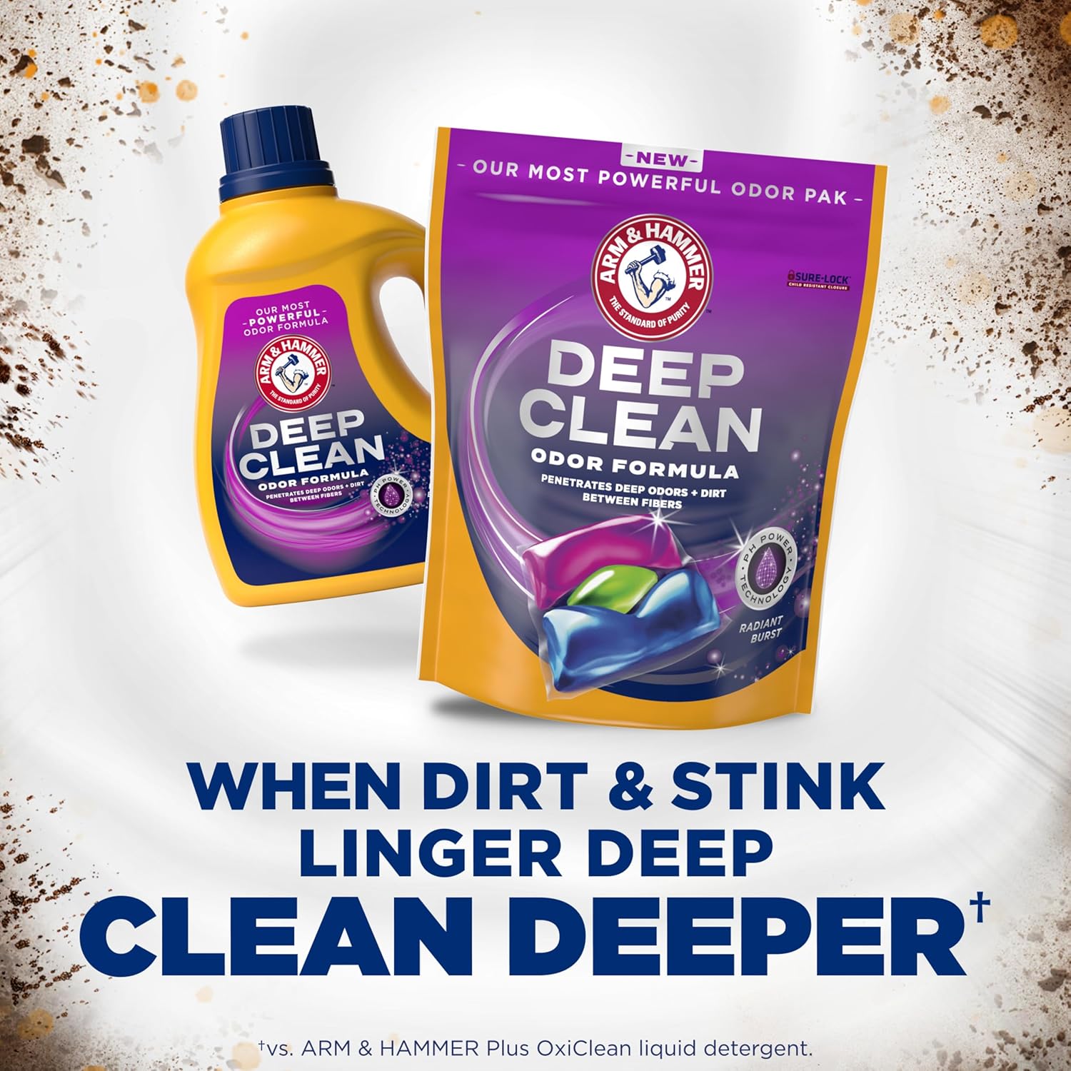 ARM_&_HAMMER_Deep_Clean_Odor_Formula_Laundry_Detergent_Power_Paks,_Radiant_Burst_Scent,_32_Count,_32_Loads