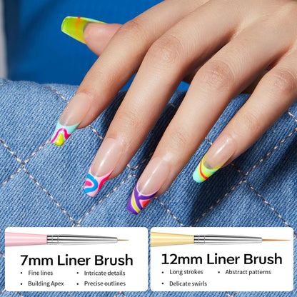 Modelones_Nail_Art_Brushes_Set,_Nail_Brush_kit_Gel_Polish,_Extension_Gel,_Liner,_Clean_up,_Carving,_Apex_Building,_Dotting_Pens_Professional_Tools_for_Drawing_Painting_3D_Design_Salon_&_DIY_Use