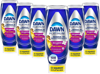 Dawn_Platinum_EZ-Squeeze_Dish_Soap_Liquid,_Dishwashing_Liquid,_Grease_Removal,_Upside_Down_Bottle,_Wild_Jasmine,_6x18_Fl_Oz_Bundle