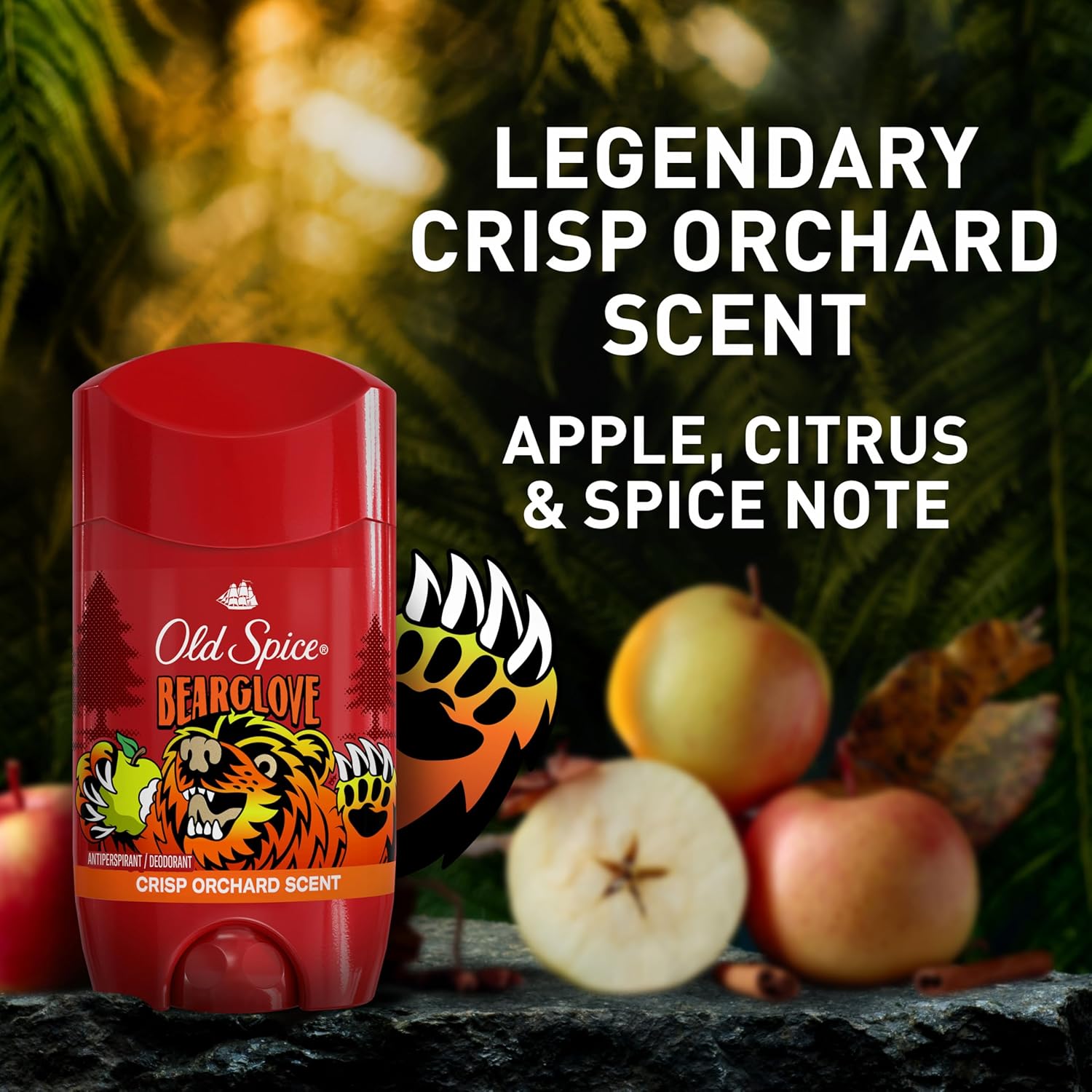 Old_Spice_Aluminum_Free_Deodorant_for_Men,_24/7_Odor_Protection,_24/7_Freshness_&_Lasting_Scent,_Goes_on_Clear,_Bearglove_with_Crisp_Orchard_Scent,_2.6_oz