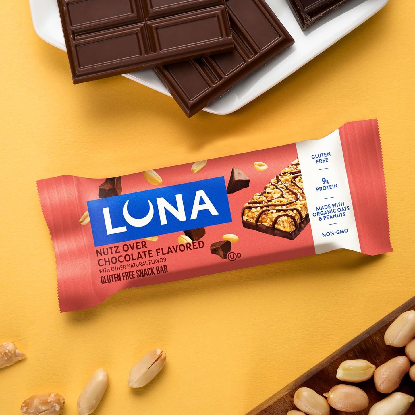 LUNA_Bar_-_Nutz_Over_Chocolate_Flavor_-_Gluten-Free_-_Non-GMO_-_7-9g_Protein_-_Made_with_Organic_Oats_-_Low_Glycemic_-_Whole_Nutrition_Snack_Bars_-_1.69_oz._(15_Count)