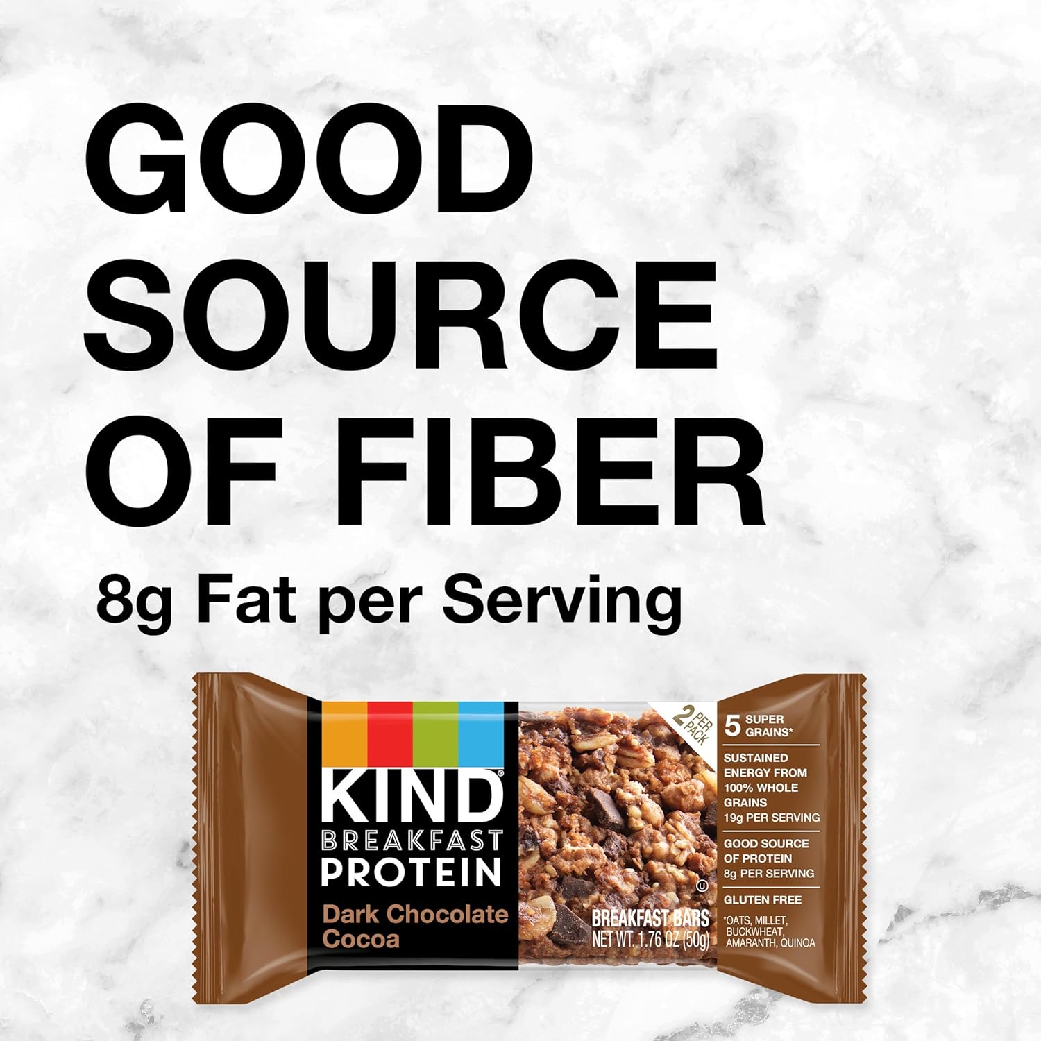 KIND_Breakfast_Protein_Bars,_Dark_Chocolate_Cocoa,_Healthy_Snacks,_Gluten_Free,_8g_Protein,_6_Count