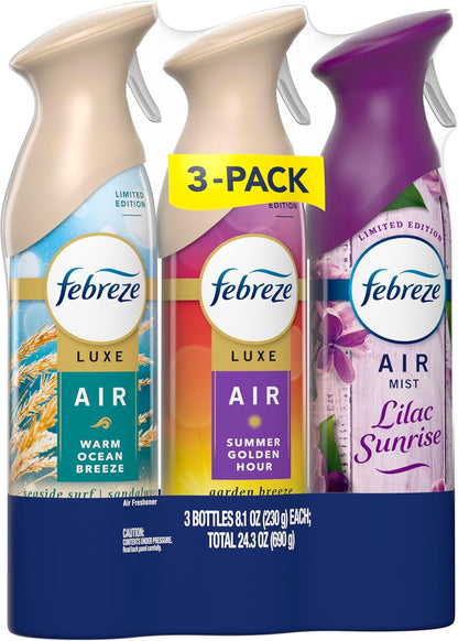 Febreze_Air_Mist,_Air_Freshener,_Odor_Fighting_Room_Spray,_Deodorizer_for_Home_Bathroom_Kitchen_Office_Apartment,_Lilac_Sunrise,_Warm_Ocean_Breeze,_Summer_Golden_Hour_Variety_Pack,_8.1oz_(Pack_of_3)