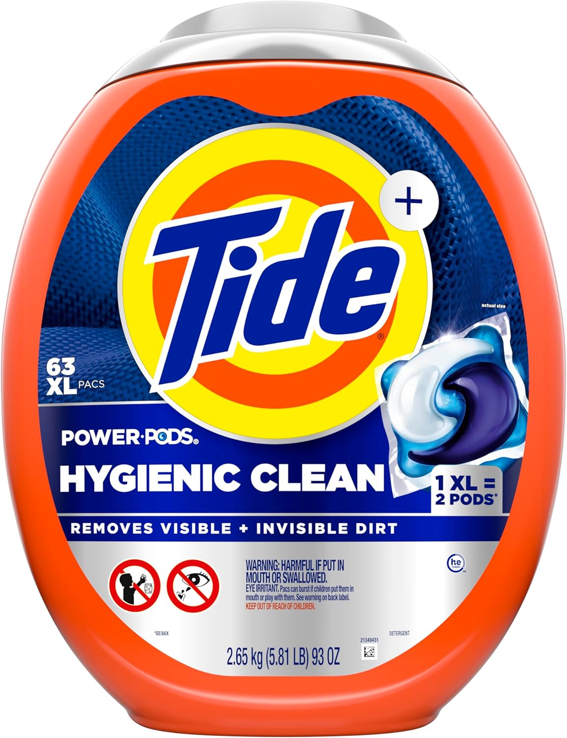 Tide_Hygienic_Clean_Power_PODS_Laundry_Detergent_Pacs,_Original_Scent,_63_Count,_Removes_Visible_and_Invisible_Dirt