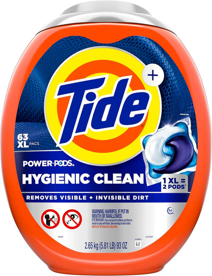 Tide_Hygienic_Clean_Power_PODS_Laundry_Detergent_Pacs,_Original_Scent,_63_Count,_Removes_Visible_and_Invisible_Dirt