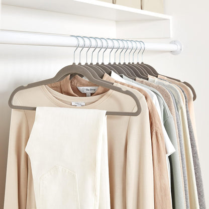 Amazon_Basics_Slim_Velvet_Non-Slip_Space_Saving_Suit_Clothes_Hangers,_Sturdy_Metal,_Gray/Silver,_30-Pack
