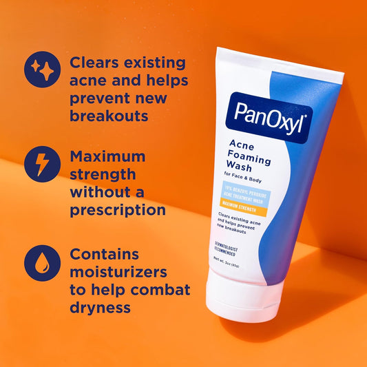 PanOxyl_Acne_Foaming_Wash_for_face_&_body_Benzoyl_Peroxide_10%_Maximum_Strength_Antimicrobial,_3_oz._-_Travel_Size