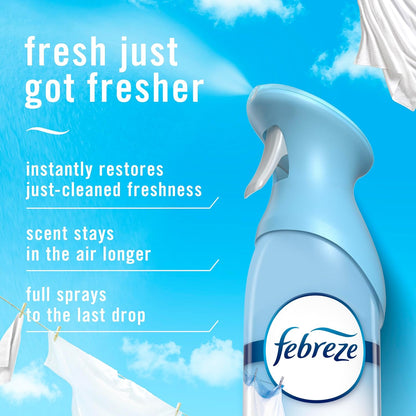 Febreze_Air_Mist,_Air_Freshener_Spray,_Odor_Fighting_Room_Spray,_Deodorizer_for_Home_Bathroom_Kitchen_Office_Apartment_Dorm_Room_Classroom,_Linen_&_Sky_Scent,_8.1oz_(Pack_of_2)