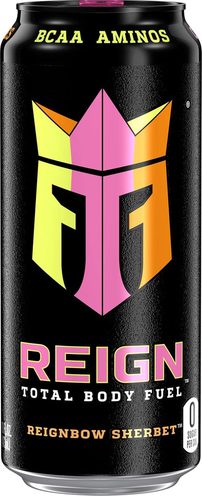 REIGN_Total_Body_Fuel,_Reignbow_Sherbet,_Fitness_&_Performance_Drink,_16_Fl_Oz_(Pack_of_12)