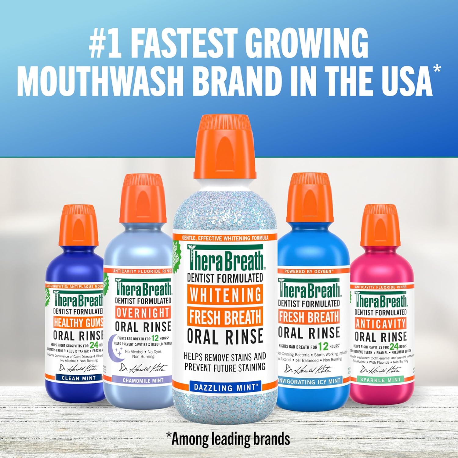 TheraBreath_Whitening_Mouthwash,_Dazzling_Mint,_Dentist_Formulated,_1_Liter