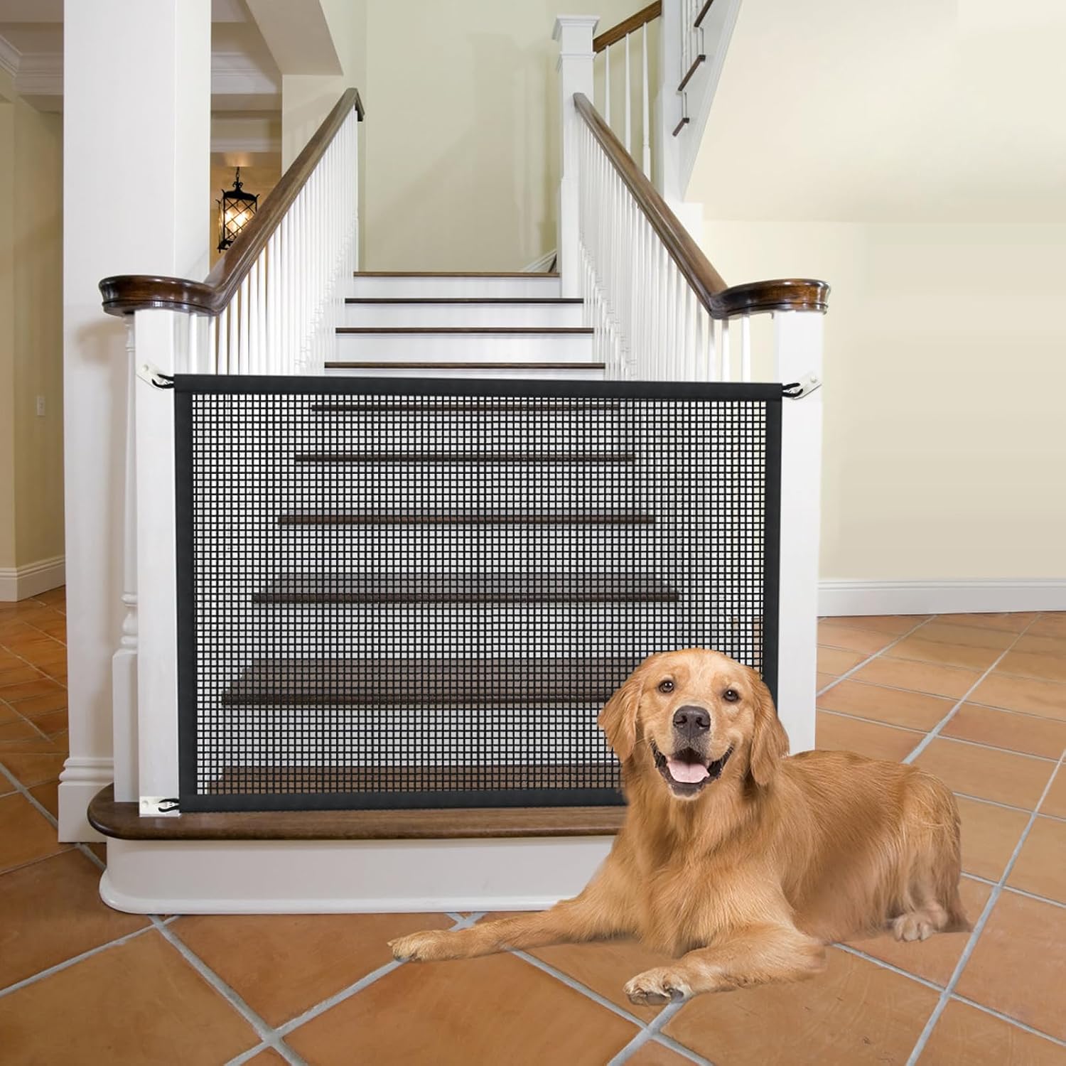 Cupount_Dog_Screen_Mesh_Gate_for_Stairs_Pet_Gates_for_The_House:_for_Doorways_Stairways_Indoor_29_inches_Tall,_38_inch_Wide,_Fits_32-35_inch_Openings