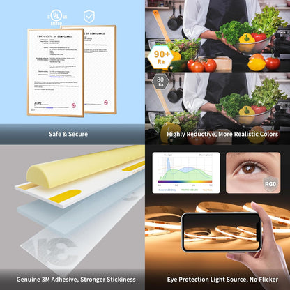 PAUTIX_COB_LED_Strip_with_Motion_Sensor,5V_USB_LED_Tape_Light_2700K/4000K,CRI90+_Super_Bright,Dimmable_Motion_Activated_LED_Strip_Light_for_Bedroom,Cabinets,Kitchen,Stair,Closet_Lighting_Projects