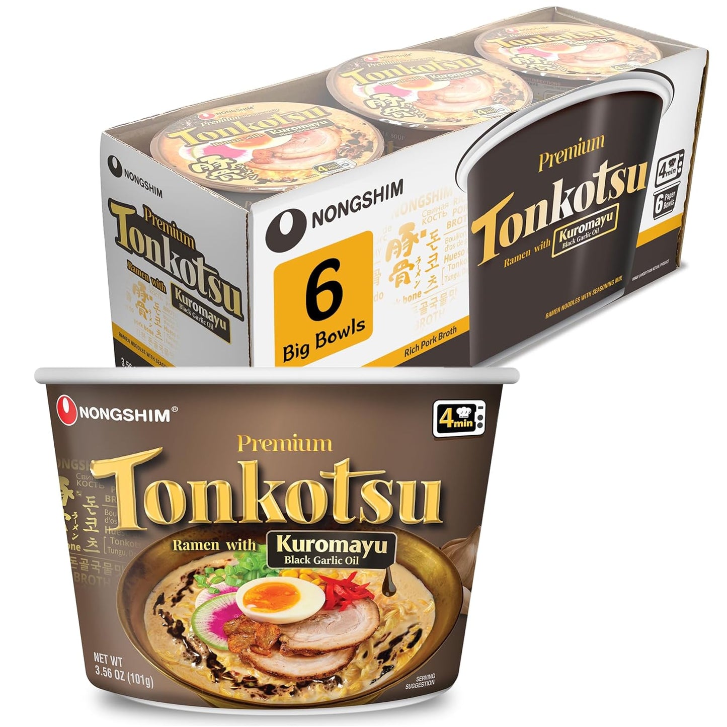 Nongshim_Tonkotsu_Ramen_with_Kuromayu_Noodle_Big_Bowl,_3.56_Ounce_(Pack_Of_6)
