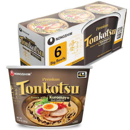 Nongshim_Tonkotsu_Ramen_with_Kuromayu_Noodle_Big_Bowl,_3.56_Ounce_(Pack_Of_6)