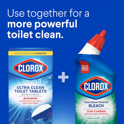 Clorox_Ultra_Clean_Toilet_Tablets_Bleach_&_Blue,_Rain_Clean_Scent,_2.47_Ounces_Each,_4_Count_(Package_May_Vary)