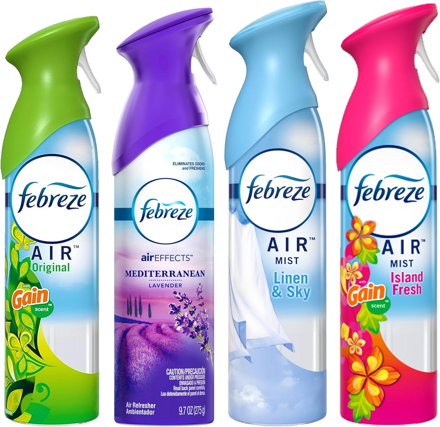 Febreze_Air_Freshener_Odor_Eliminator_Spray,_Assorted_Scent_Febreze_&_Bathroom_Deodorizer,_Original,_Island_Fresh,_Linen_Sky_&_Lavender,_4_Pack