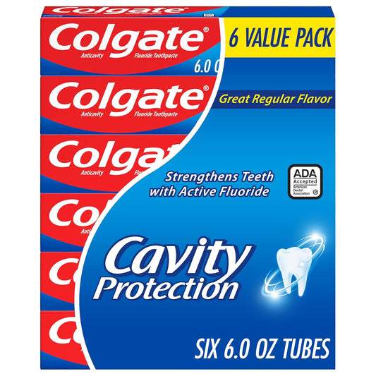 Colgate_Cavity_Protection_Toothpaste_with_Fluoride,_Minty_Great_Regular_Flavor,_Anti_Cavity_Toothpaste,_6_Pack,_6_Oz_Tubes