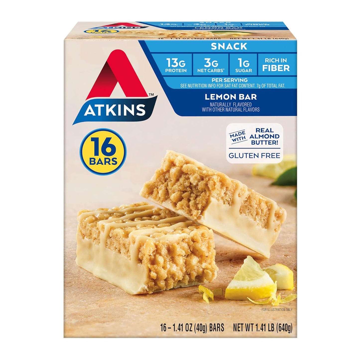 Atkins_Lemon_Flavored_Snack_Bar,_High_Protein_Bar,_Low_Sugar_and_Low_Carb,_Keto_Friendly_Snack,_Gluten_Free,_High_in_Fiber,_Made_with_Real_Almond_Butter,_16_Count