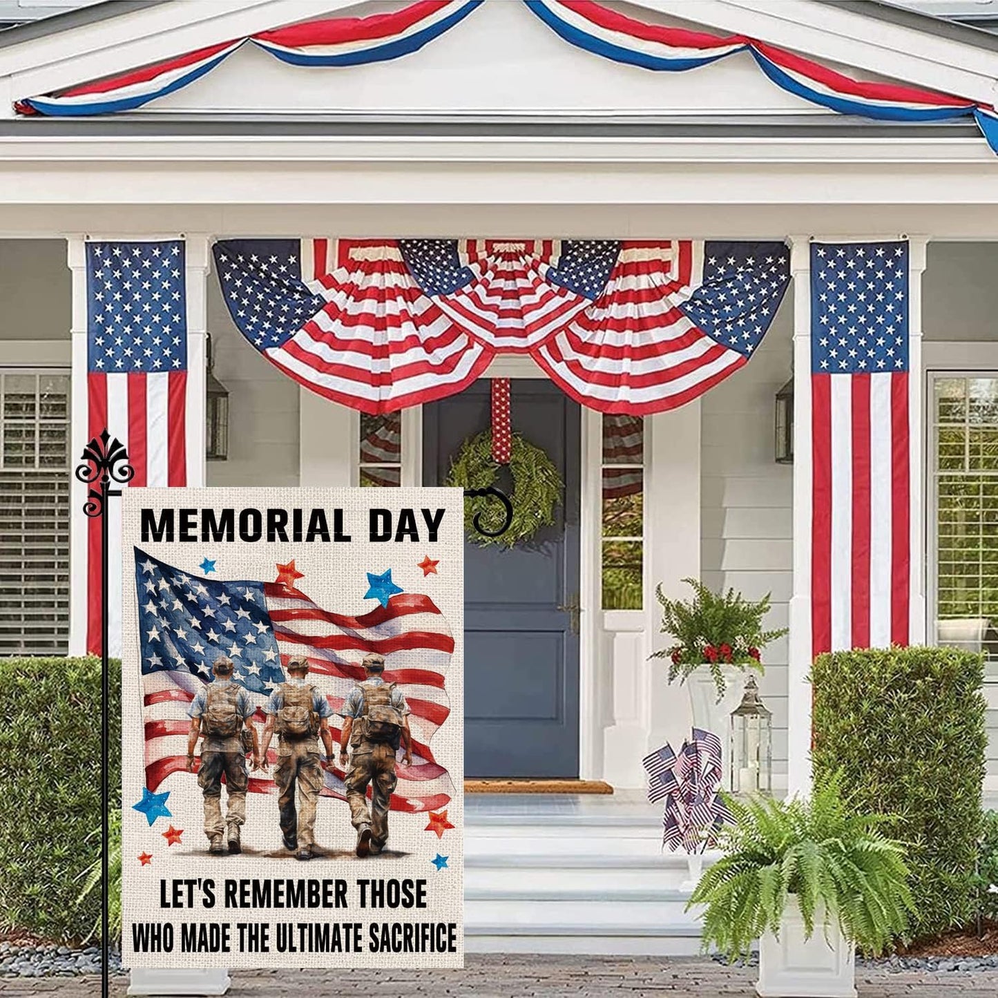 Memorial_Day_Garden_Flag_Patriotic_4th_of_July_Stars_and_Stripes_Veterans_American_Patriotic_Vertical_Double_Sided_Yard_Outdoor_Decor_12.5x18_Inch