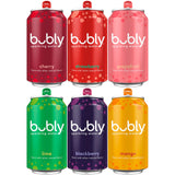 Sparkling Water, 6 Flavor Variety Pack (Blackberry, Lime, Cherry, Grapefruit, Strawberry, Mango), Zero Sugar & Zero Calories, Seltzer Water, 12 Fl Oz Cans (Pack of 18)