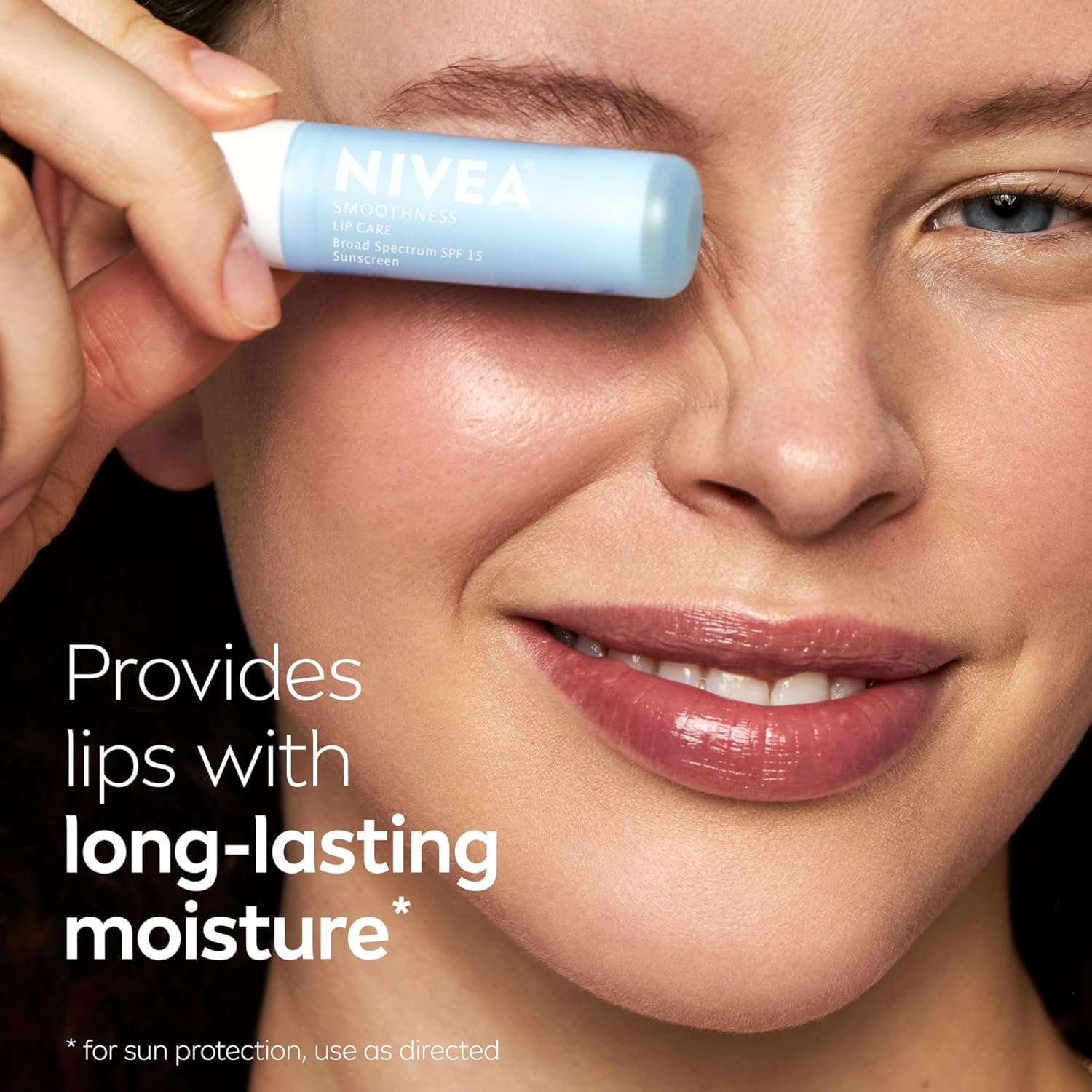 NIVEA_Smoothness_Lip_Care,_Sunscreen_Lip_Balm_with_SPF_15_Broad_Spectrum,_Shea_Butter,_Nourishing_Oils_and_Vitamin_C_&_E,_3-in-1_Moisture,_Repair_and_Sunscreen,_0.17_Oz_Stick,_Pack_of_4