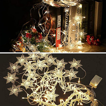 String_Lights_LED_Curtain_Light,_96_LED_Fairy_Hanging_String_Lights_Waterproof_Christmas_Snowflake_Lights_with_Wireless_Control_for_Outside_Indoor_Bedroom_Party_Fence_Patio_-_Warm_White