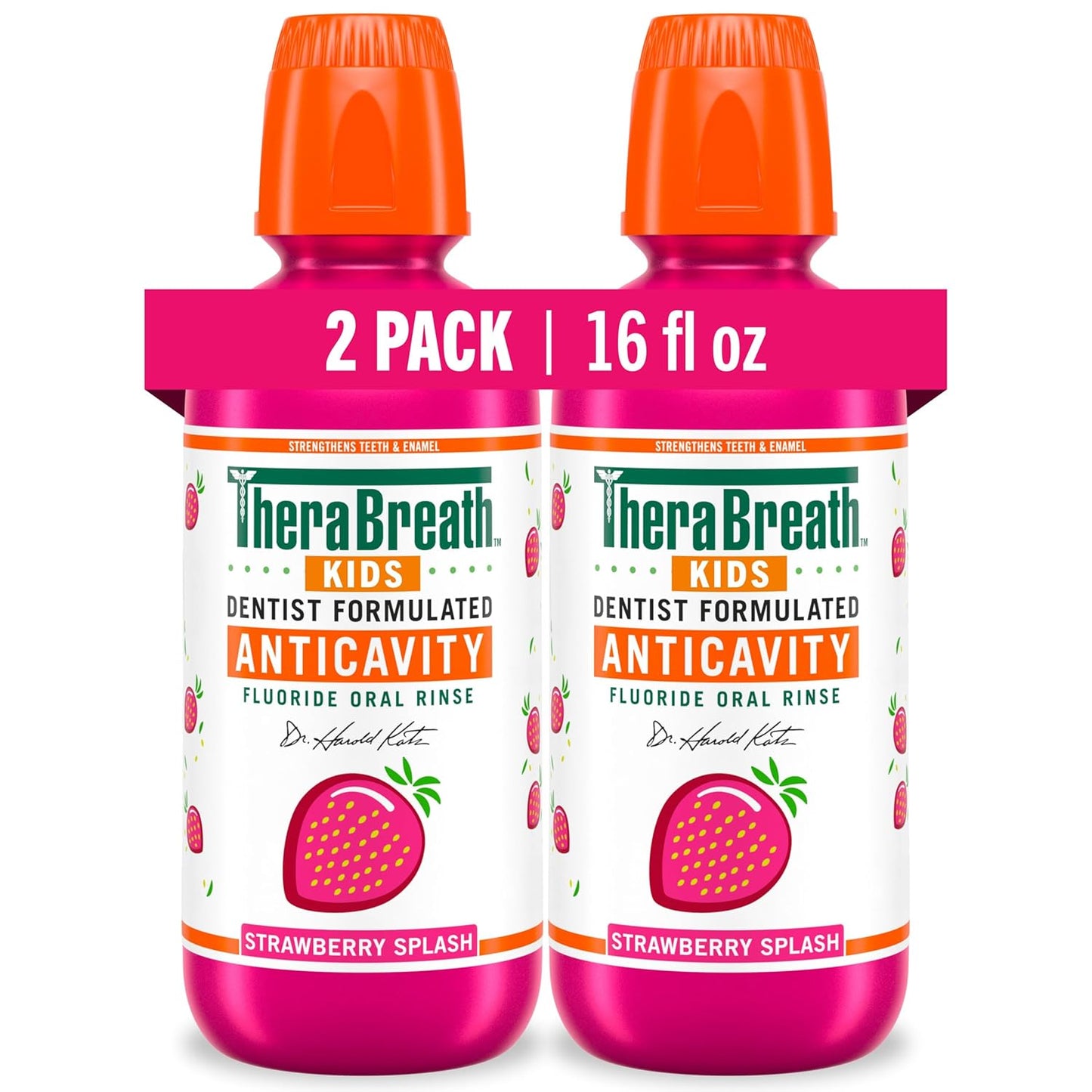 TheraBreath_Kids_Mouthwash_with_Fluoride,_Organic_Strawberry_Splash,_Anticavity,_16_fl_oz,_2_Pack