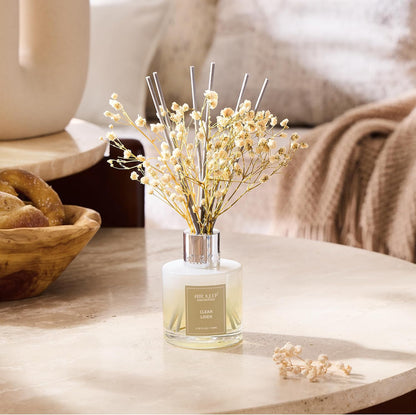 Reed_Diffuser_Set,3.38_fl_oz_(100_ml)_-_Clean_Linen_Oil_Diffusers_with_8_Reed_Sticks,Home_Fragrance_Reed_Diffuser_for_Bathroom_Shelf_Decor