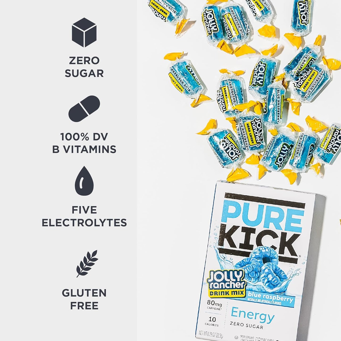 PURE_KICK_Energy_Singles_To_Go_Drink_Mix,_Jolly_Rancher_Blue_Raspberry,_Includes_12_Boxes_with_6_Packets_in_each_Box,_72_Total_Packets