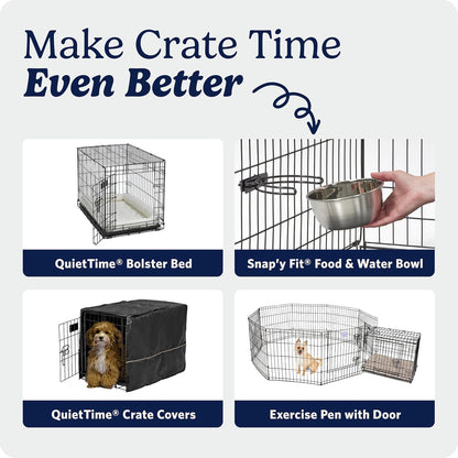 MidWest_Homes_for_Pets_30-Inch_iCrate_for_Medium_Breeds,_21-40_lbs,_Single_Door_Folding_Dog_Crate_with_Divider_Panel,_Leak-Proof_Tray_&_Secure_Latch,_Portable,_Durable_&_Easy_to_Assemble
